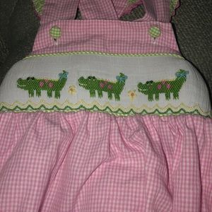 Little girls smocked bubble